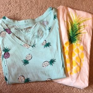 Pineapple summer shirt and tank top bundle